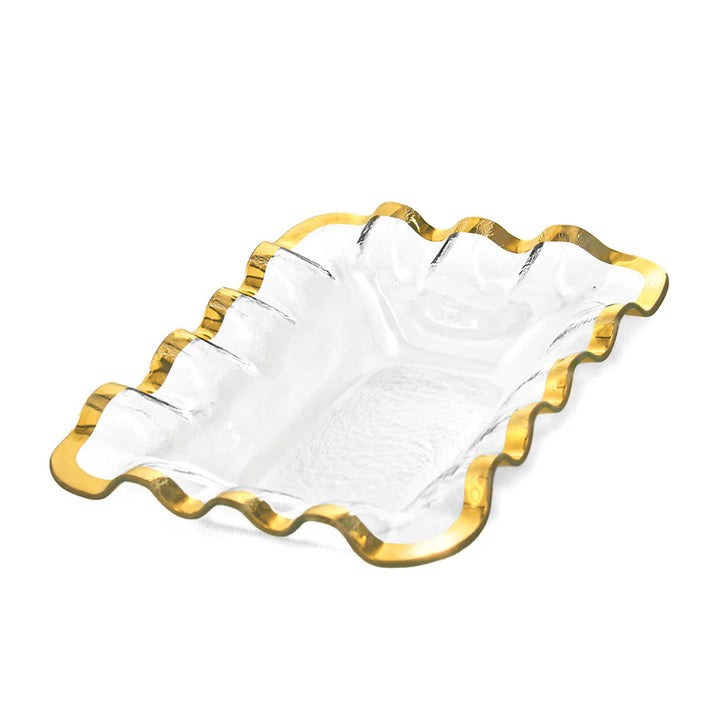 Ruffle Glass Bread Basket