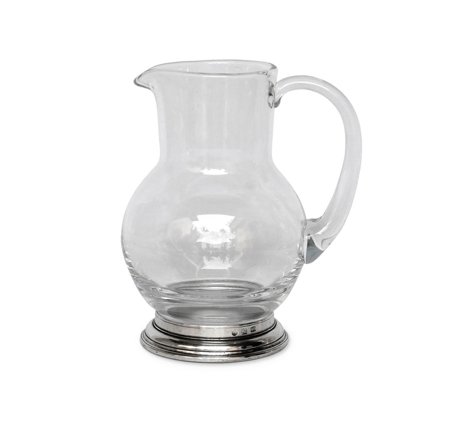 Glass Pitcher 1/2 Litre Pewter
