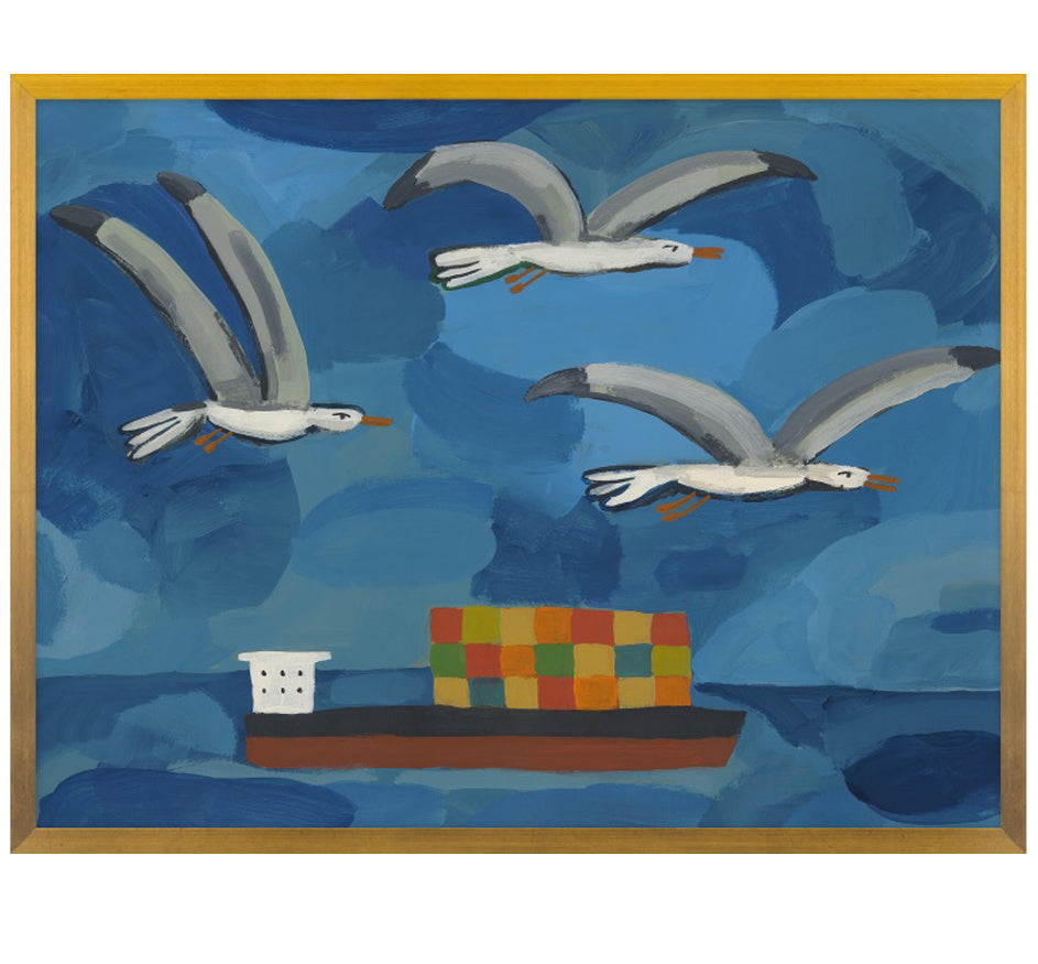 "Gulls on the Sea" Print