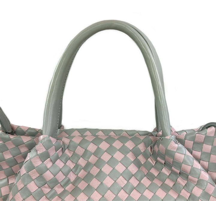 Hard Handle Bag In Perla/Rosa
