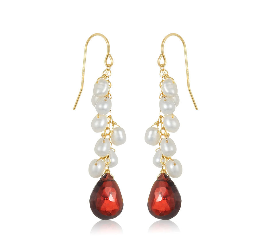 Hera Garnet Earrings