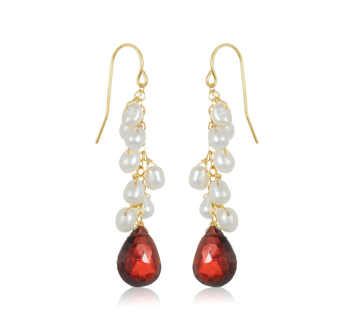 Hera Garnet Earrings