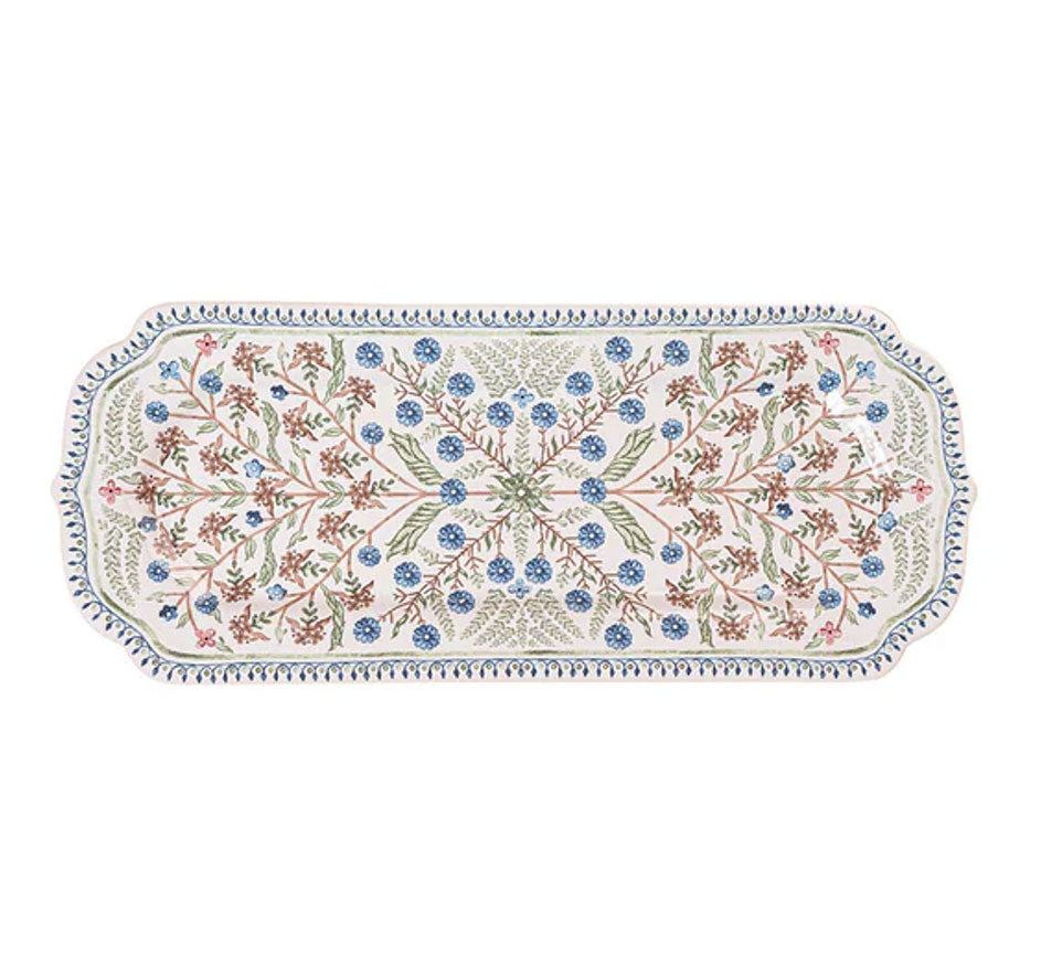 Villa Seville 15” Hostess Tray - Chambray