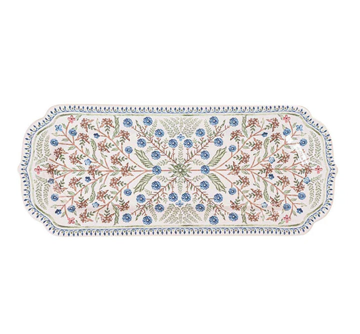 Villa Seville 15” Hostess Tray - Chambray
