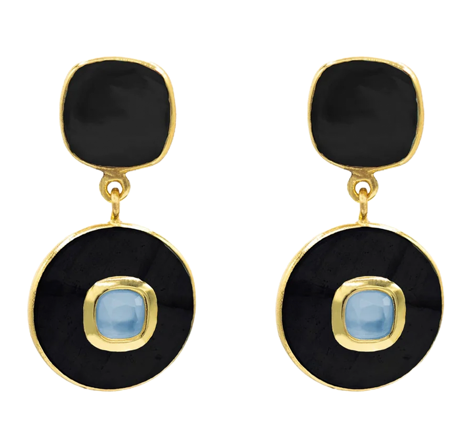 Inelda Earring with Blue Sapphire