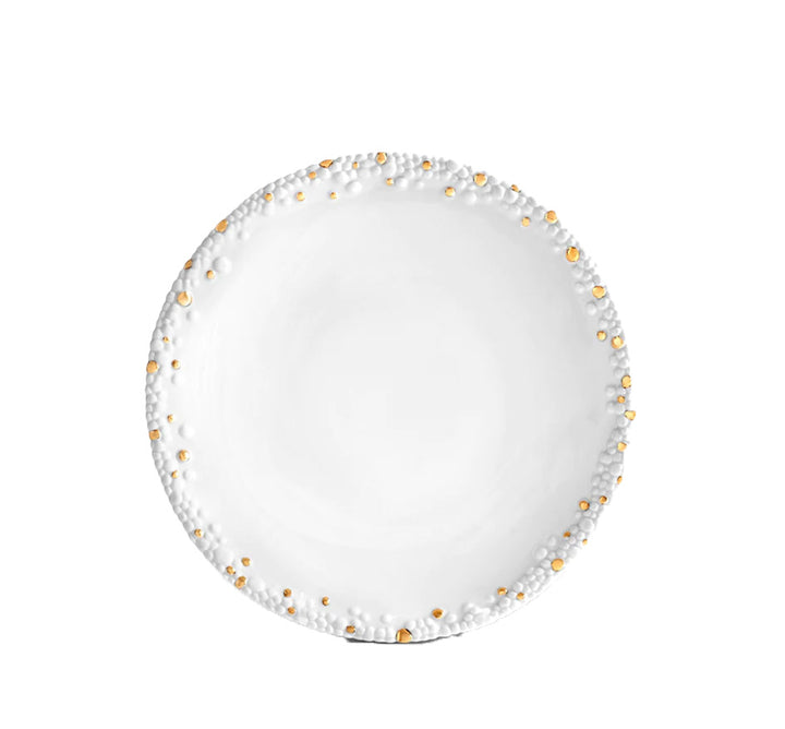 Haas Mojave Dinnerware Collection in White & Gold