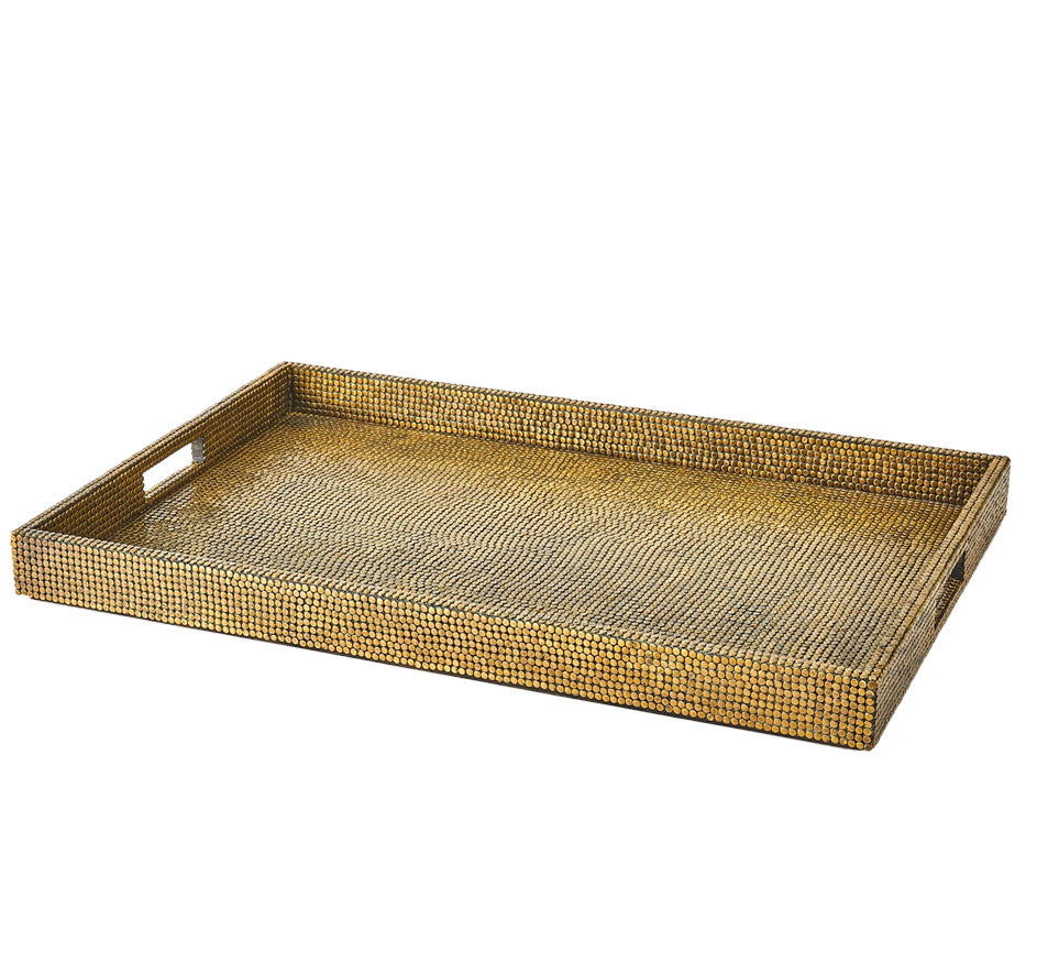 Lames Tray-Aged Brass Large