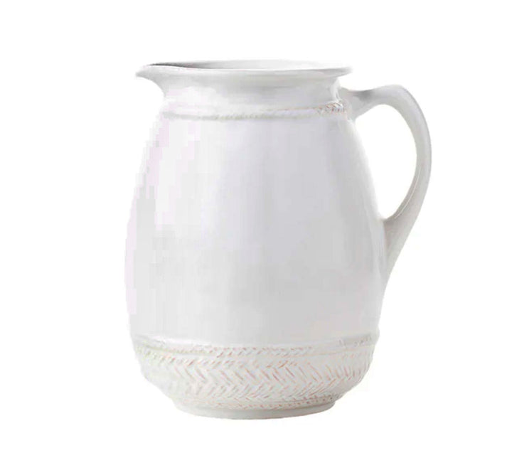 Le Panier Ceramic Pitcher/Vase - Whitewash