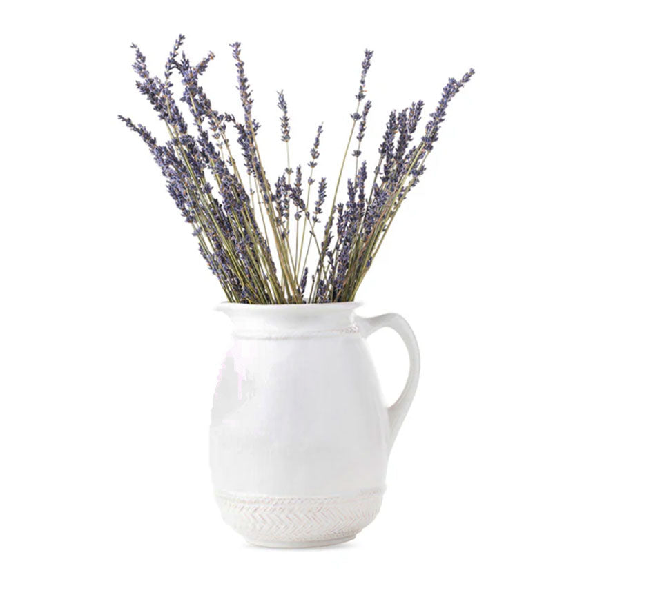 Le Panier Ceramic Pitcher/Vase - Whitewash