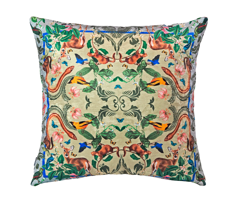 Lile Garden Velvet Pillow