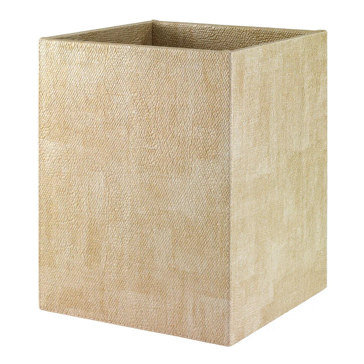 Luster Wastebasket In Birch (Available in 5 Colors)