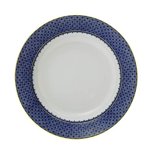 Lace Soup Plate in Blue