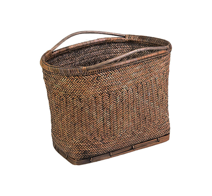 Maples Rattan and Bamboo Antique Basket