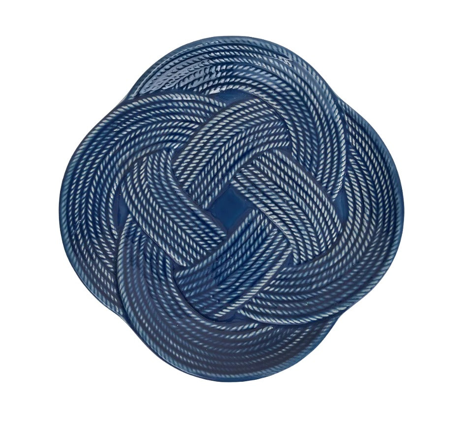 Le Panier Mystic Knot Dessert/Salad Plate in Denim