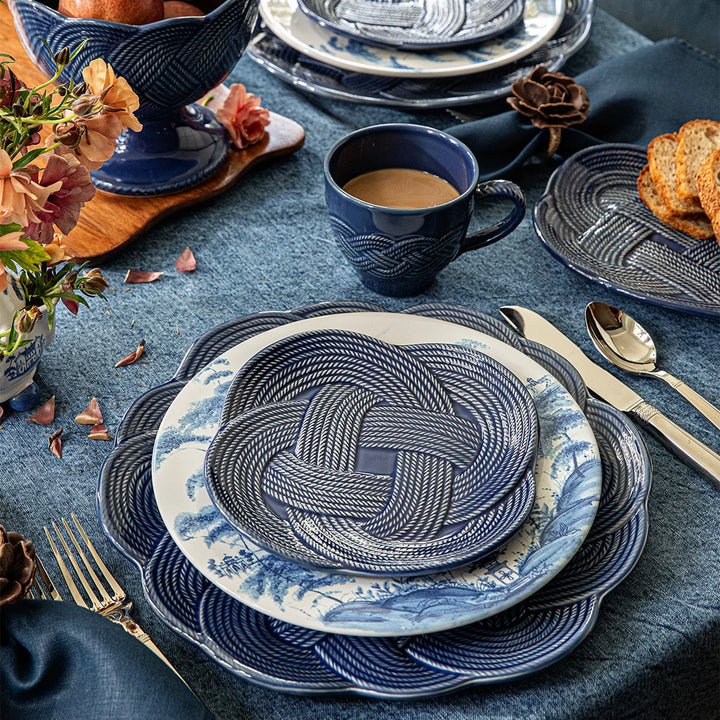Le Panier Mystic Knot Dessert/Salad Plate in Denim