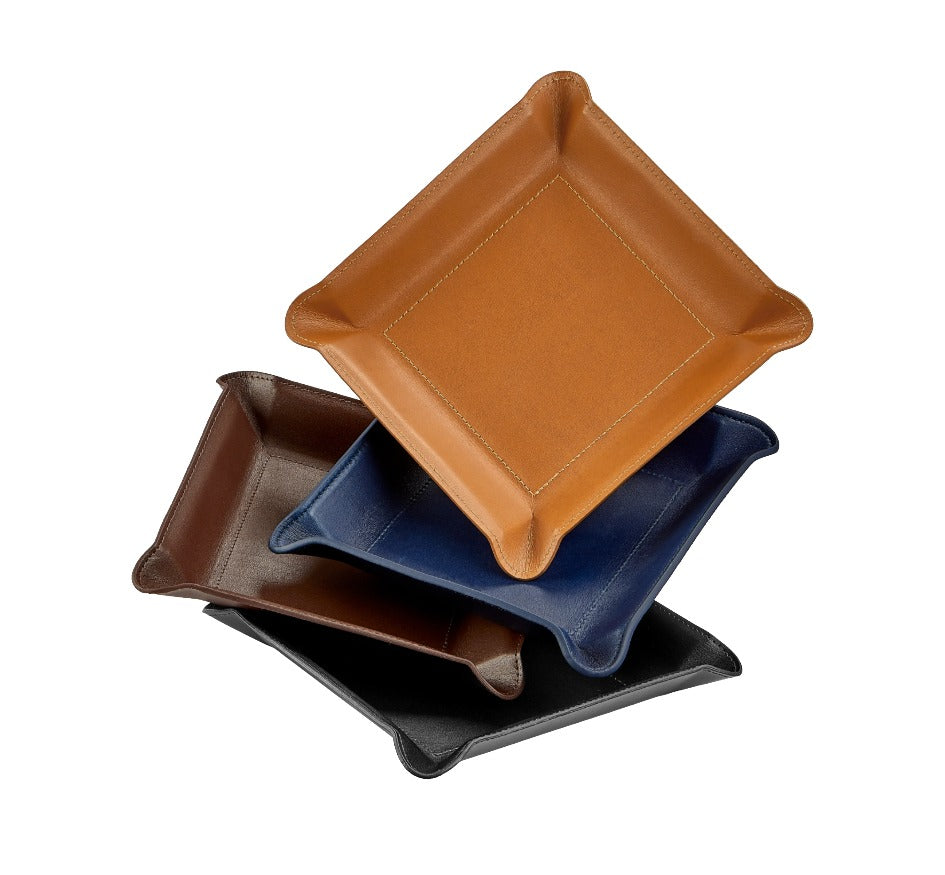 Personalized Leather Valet Tray