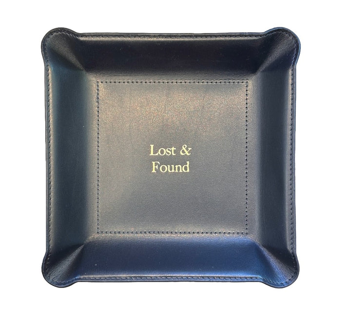 Personalized Leather Valet Tray