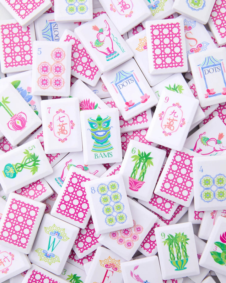 Travel Mahjong Tiles - Poppy