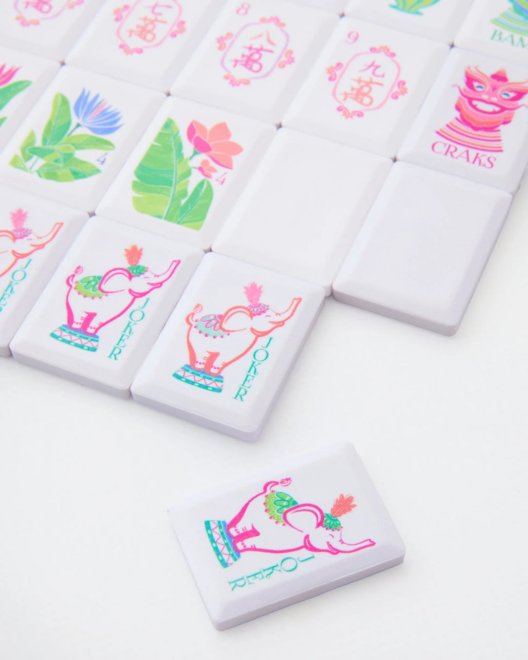 Travel Mahjong Tiles - Poppy