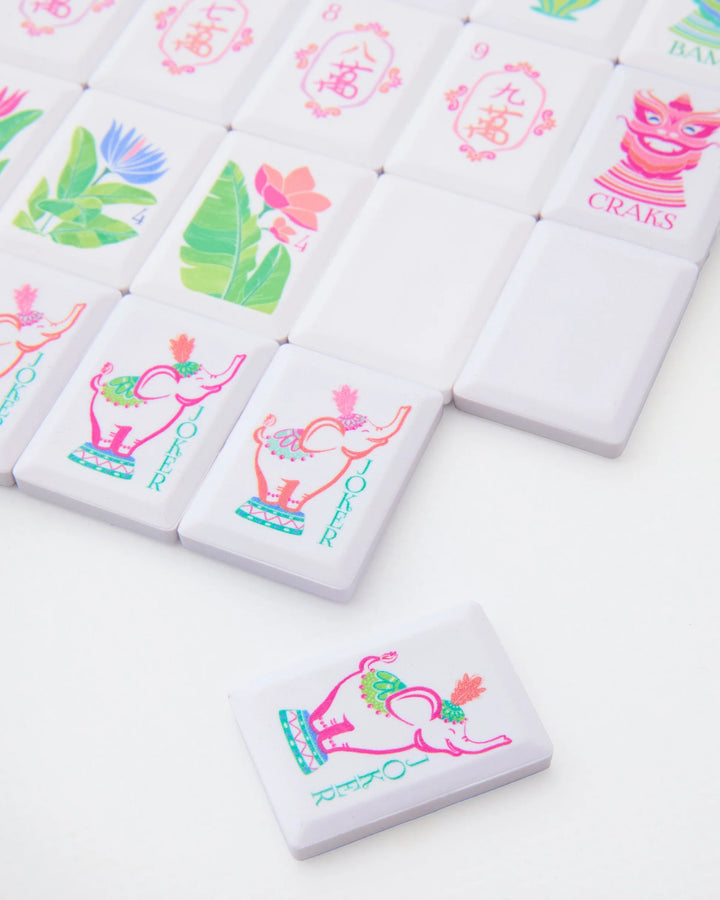 Travel Mahjong Tiles - Poppy