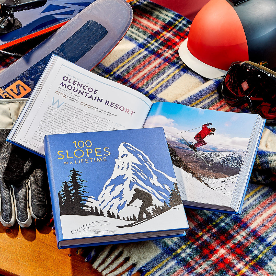 "100 Slopes of a Lifetime" Leather Bound Book