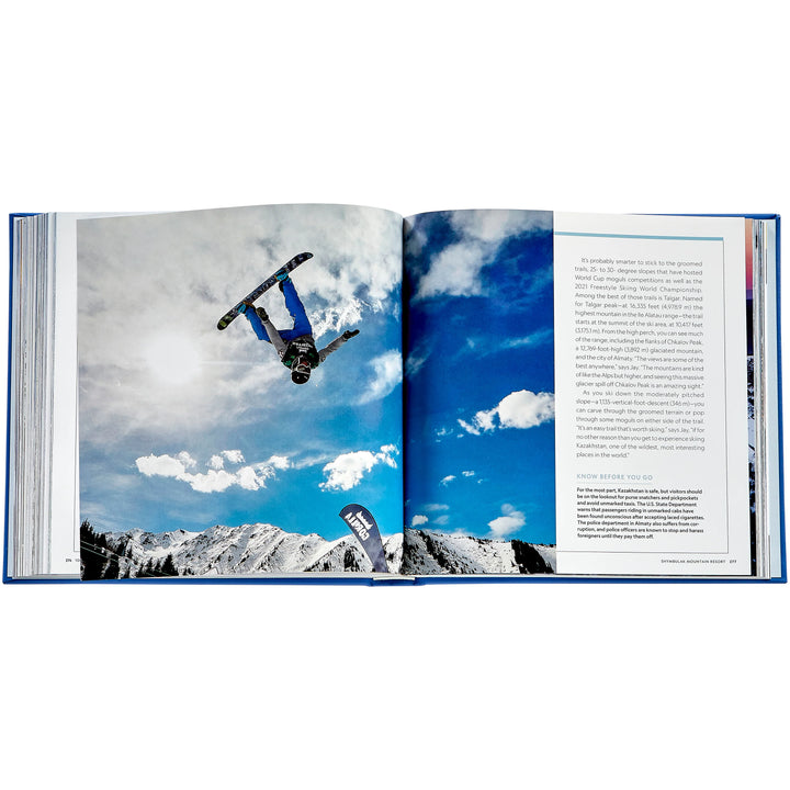 "100 Slopes of a Lifetime" Leather Bound Book