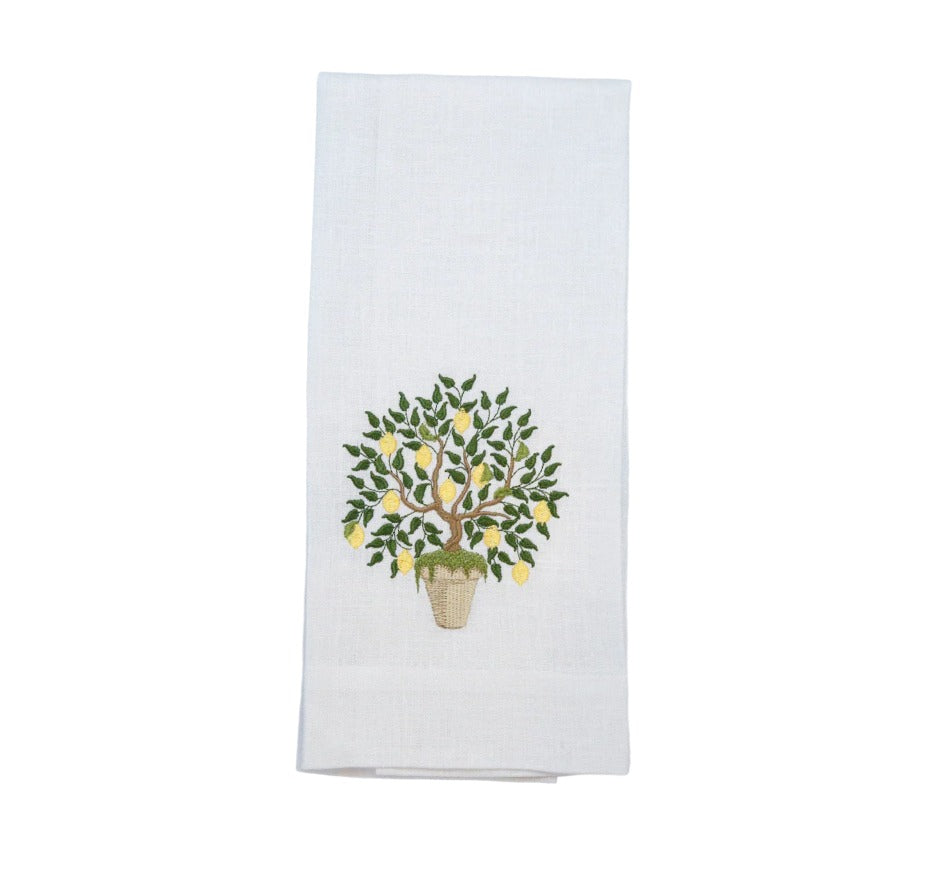 Lemon Tree Linen Towel