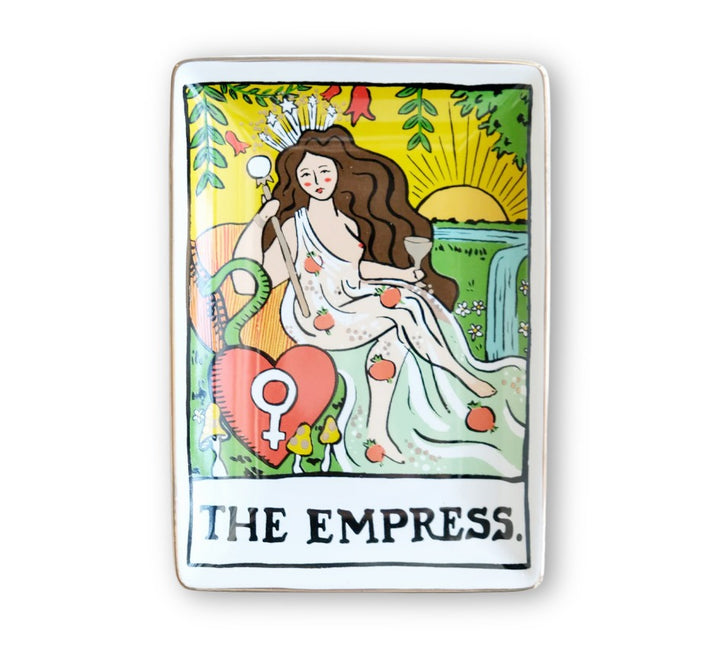 Tarot Empress Porcelain Trinket/Dice Dish