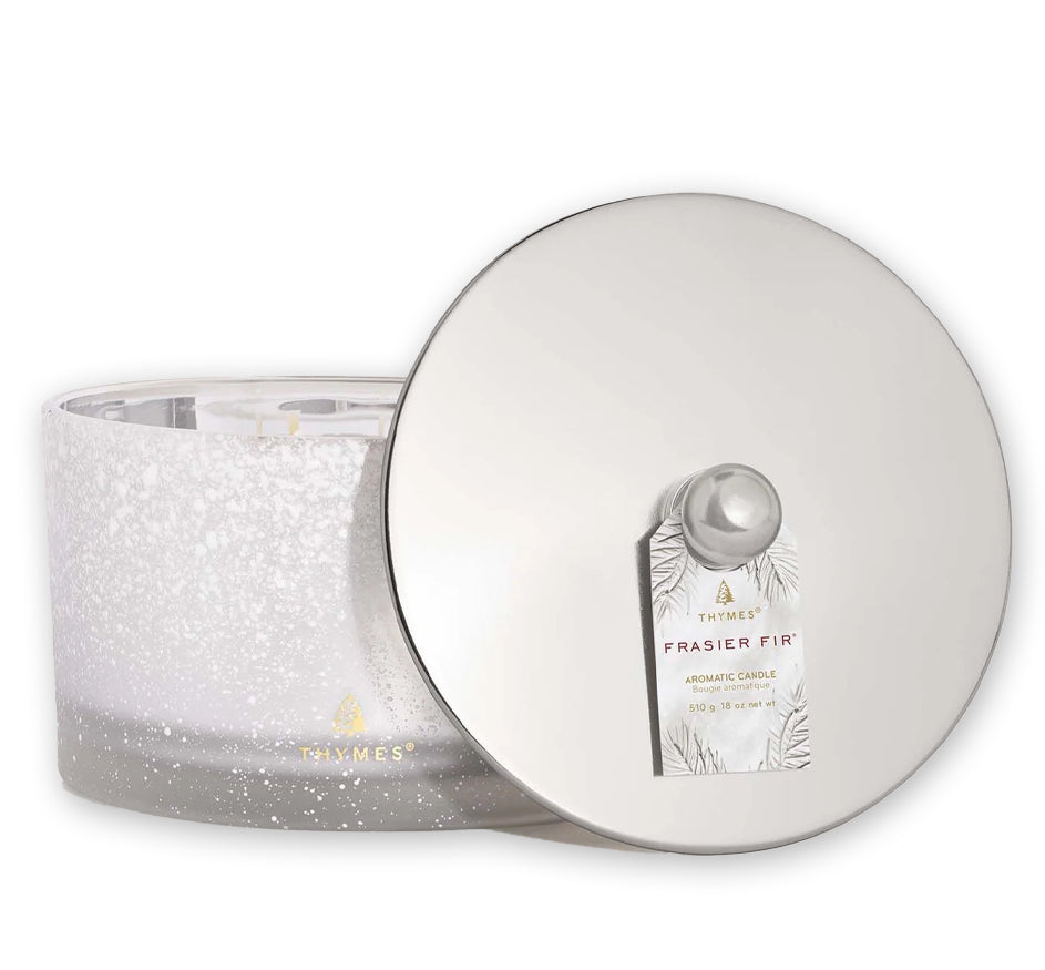 Frasier Fir 3 Wick Candle – Flocked