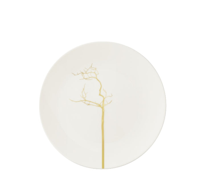 Golden Forest Dessert Plate