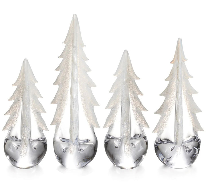 Glass Snowy Evergreen (Available in 4 Sizes)