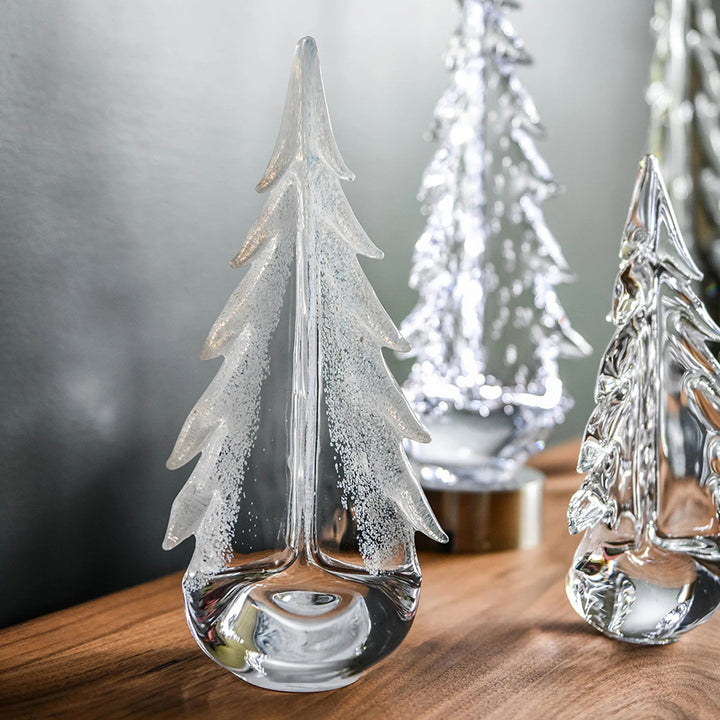 Glass Snowy Evergreen (Available in 4 Sizes)