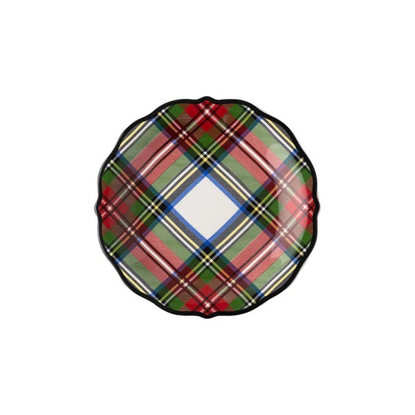 Stewart Tartan Cocktail Plates (Set of 4)