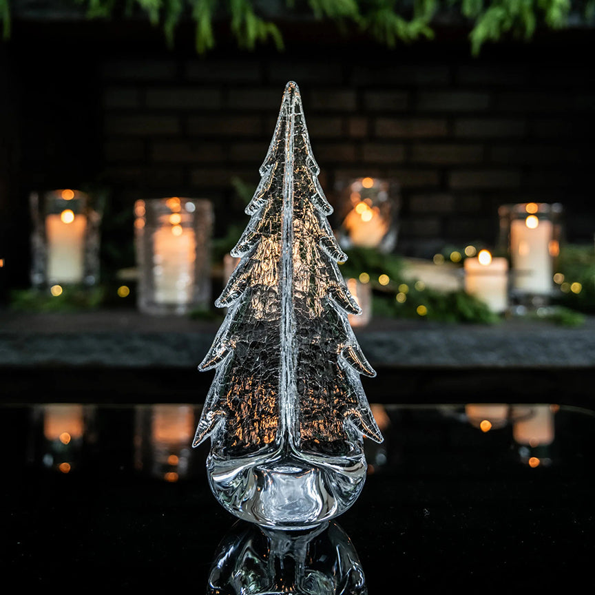 Glass Crackle Evergreen (Available in 2 Sizes)