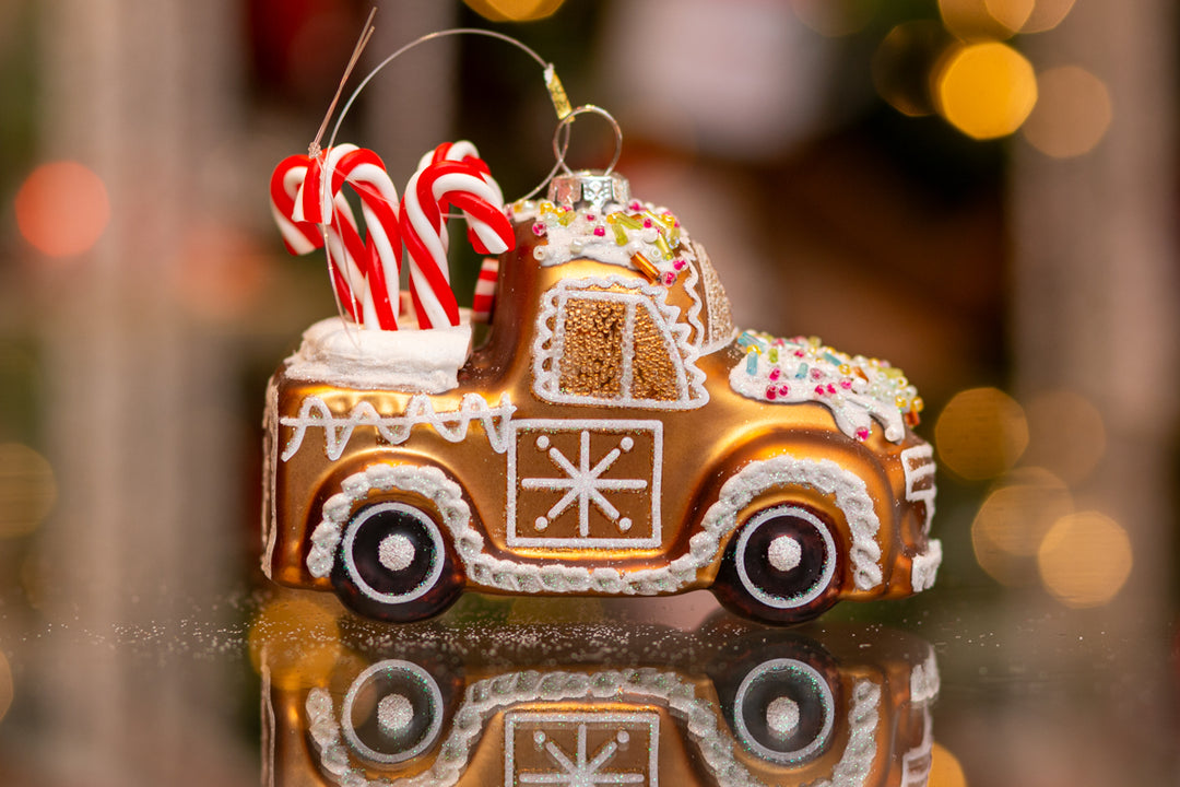 4.5" Gingerbread Truck Ornament
