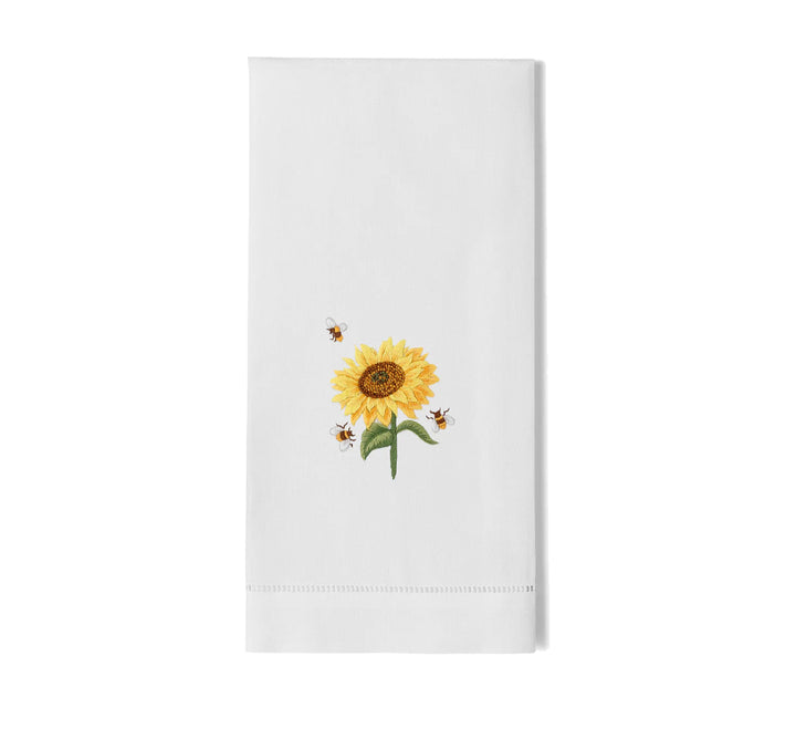 Sunflower & Bees Guest Towel