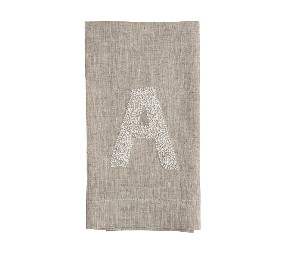 Twig Monogrammed Guest Towel (3 Colors Available)