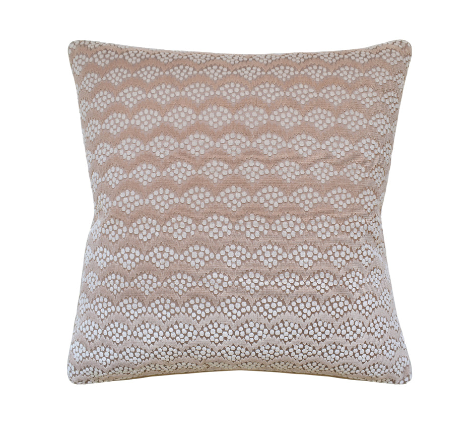 Pollen Cut Velvet Pillow in Soft Clay (Available in 2 Sizes)