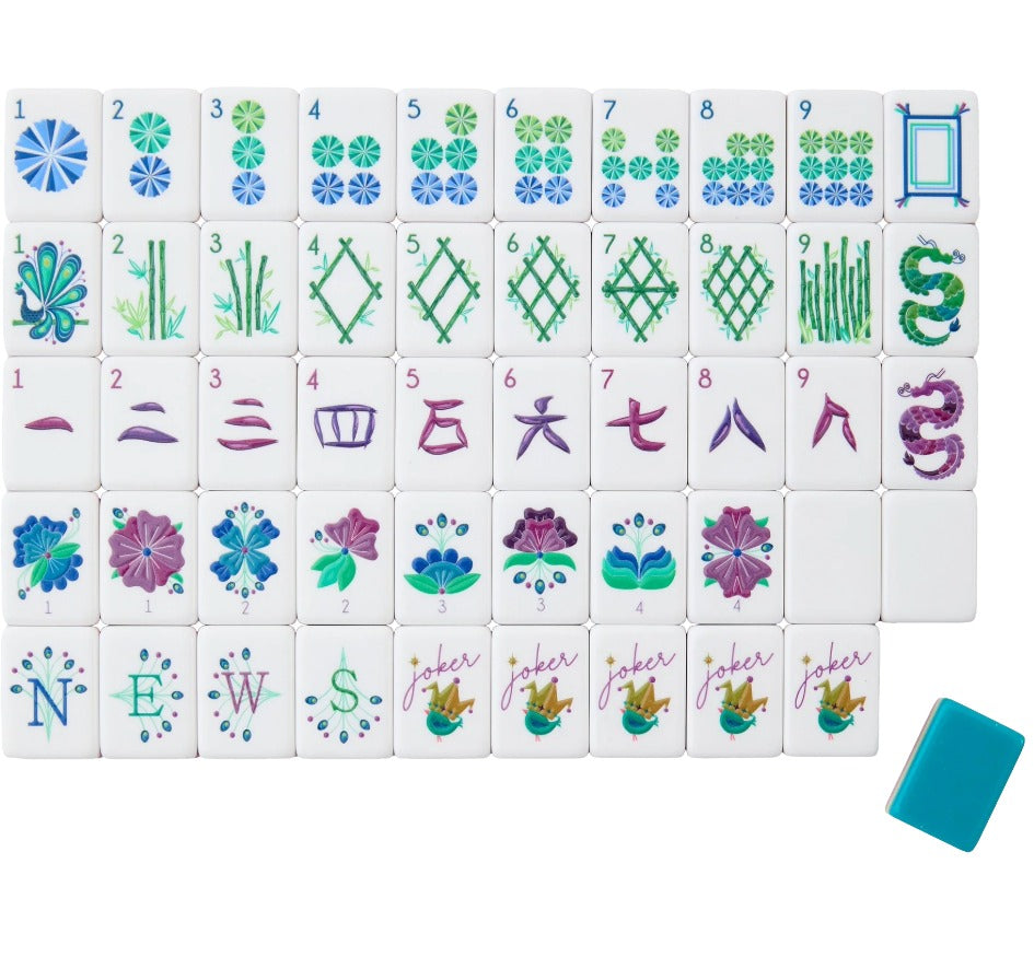 Mahjong Tiles - Lagoon – Material Possessions