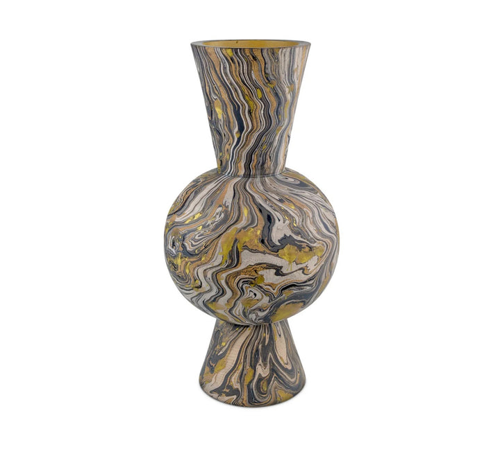 Marbleized Round Vase