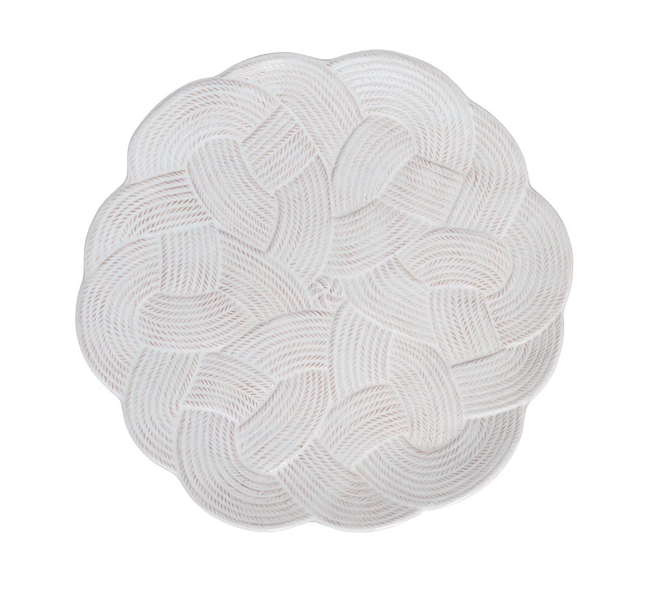 Le Panier Mystic Knot Charger in Whitewash