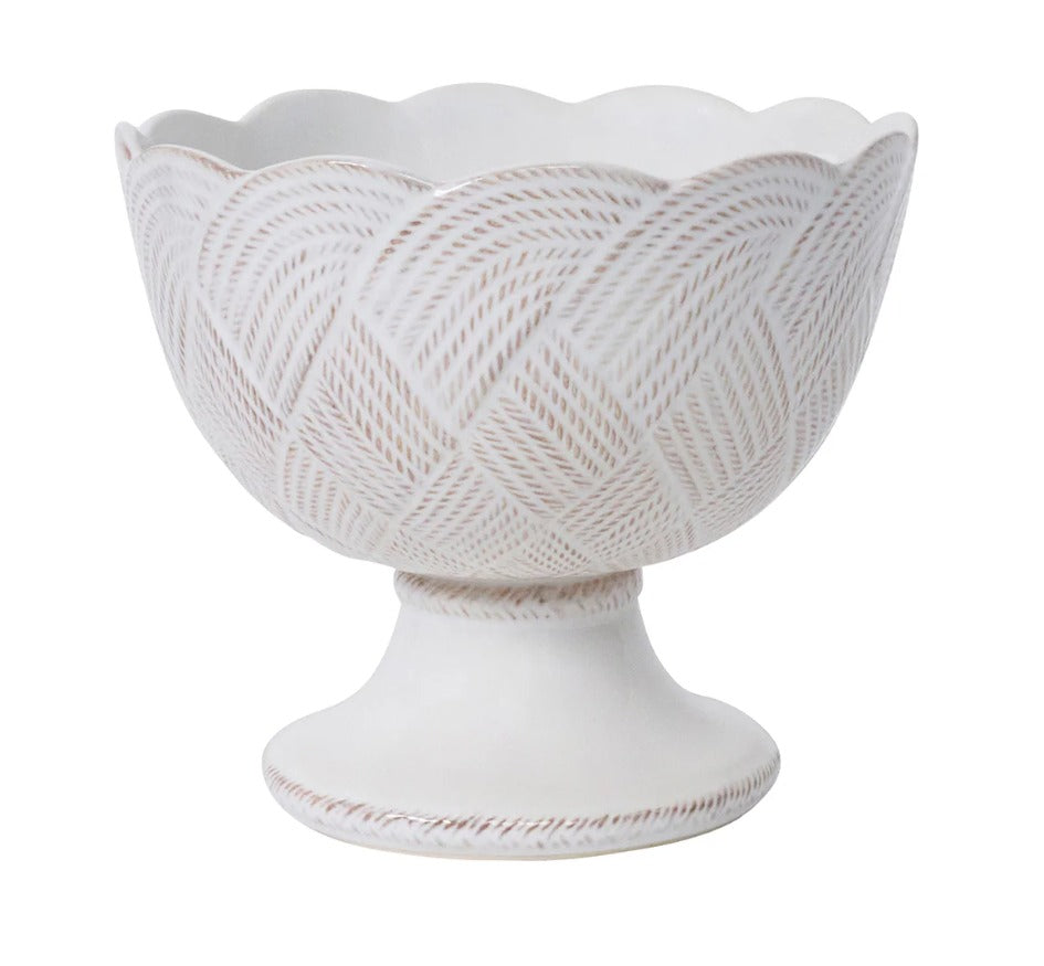 Le Panier Mystic Knot Footed Bowl in Whitewash
