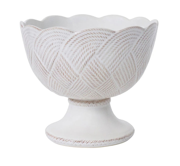 Le Panier Mystic Knot Footed Bowl in Whitewash
