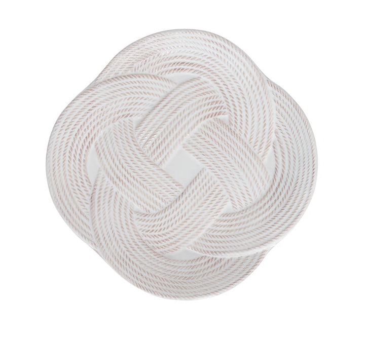 Le Panier Mystic Knot Dessert/Salad Plate in Whitewash