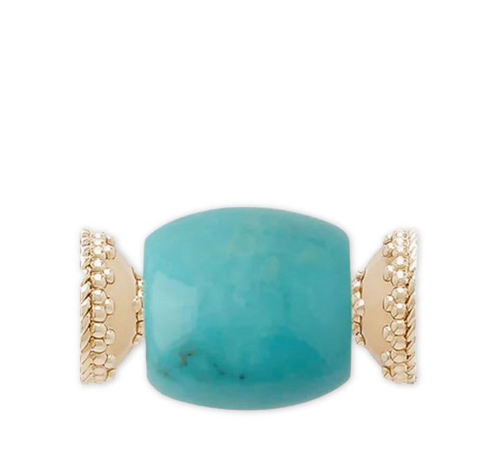 Natural Turquoise Mini Barrel Centerpiece