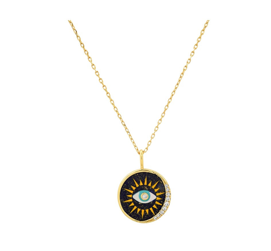 Celestial Eye Medallion Necklace