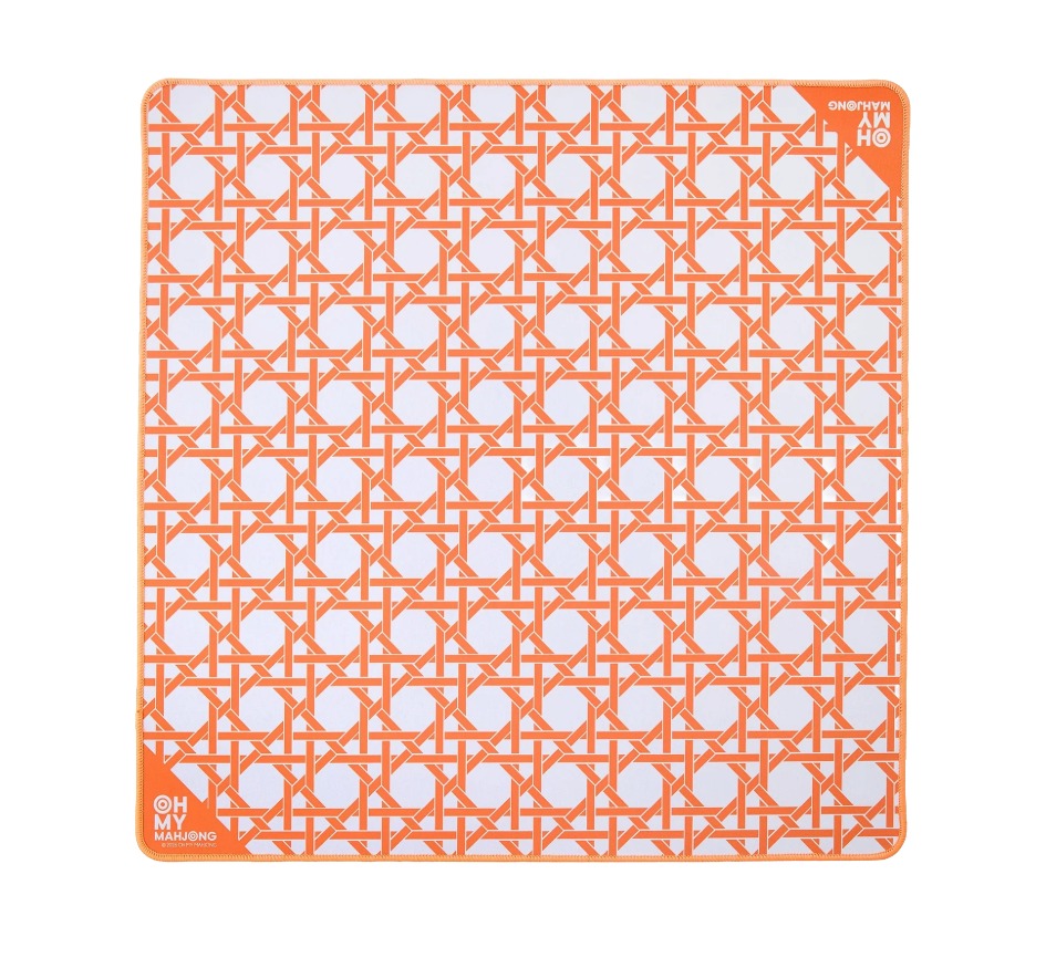 Mini Mahjong Mat - Orange Cane – Material Possessions