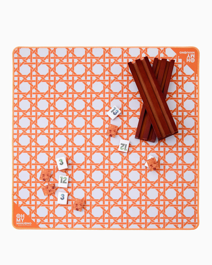 Mini Mahjong Mat - Orange Cane
