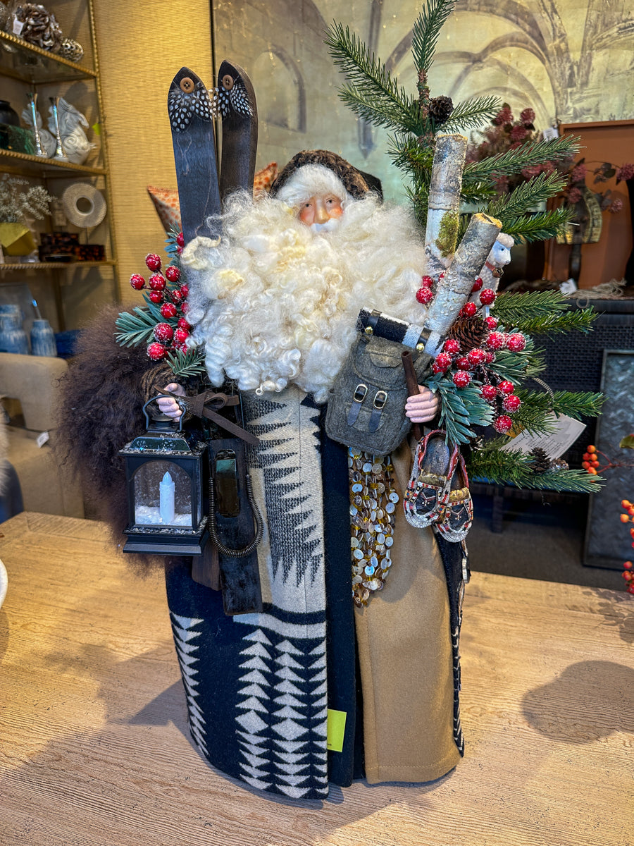 Black & Cream, Yellow Southwest Santa