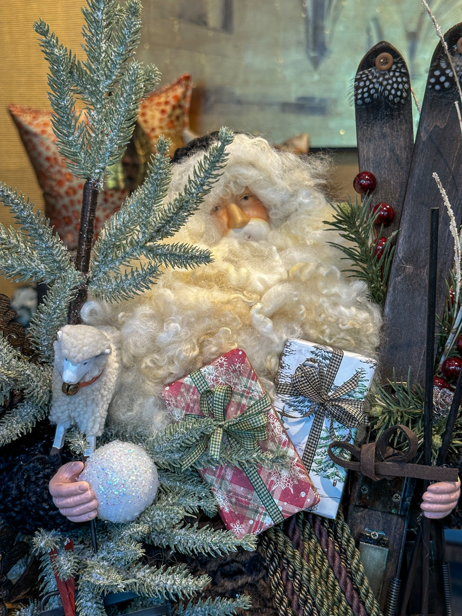 Black & Brown Persian Lamb Santa